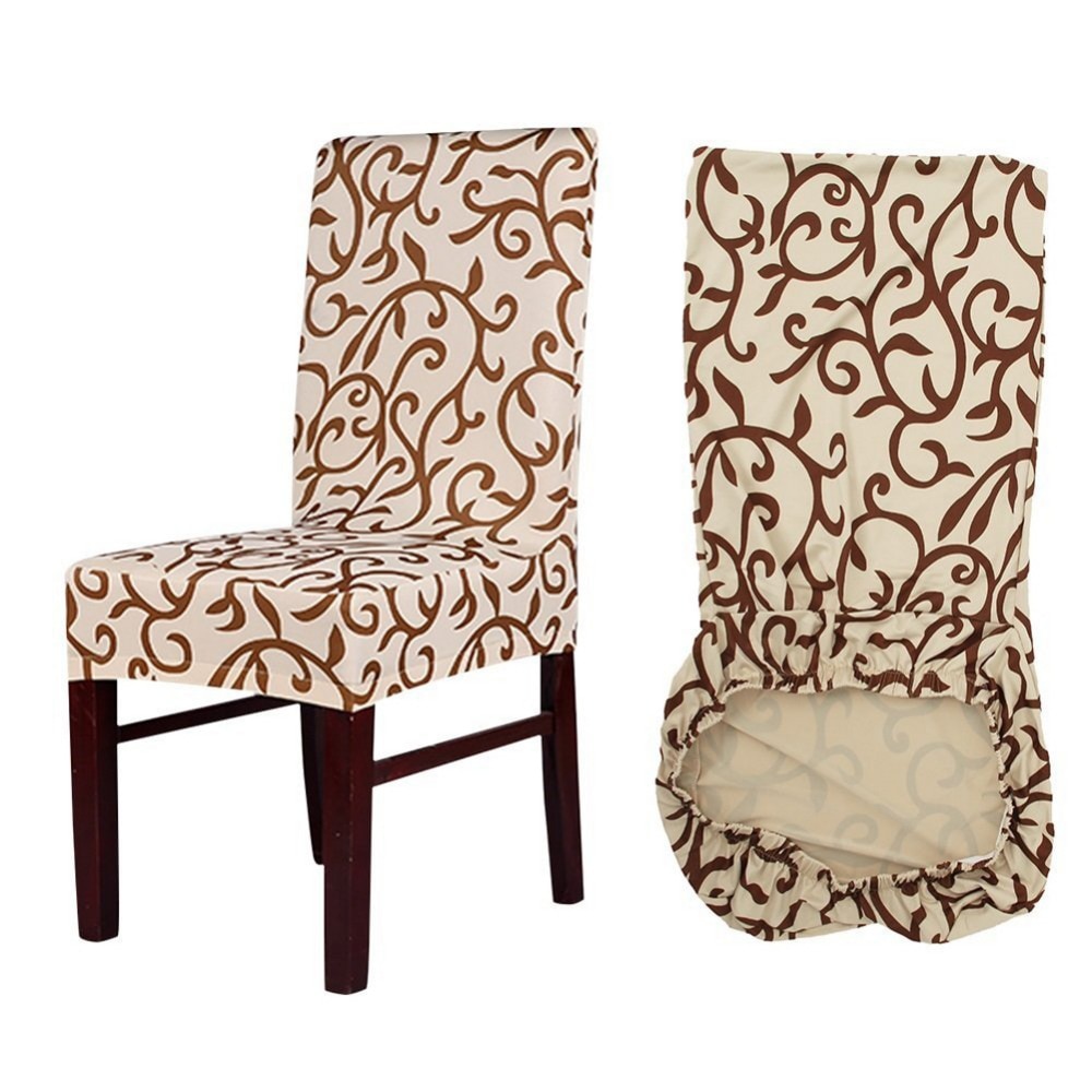 Floral Design Elastic Chair Slipcover