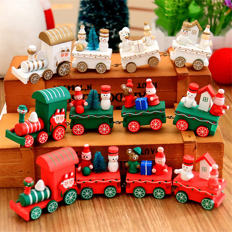 Christmas Wooden Little Train